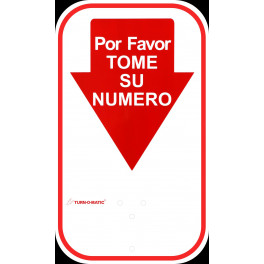 Take-A-Number Sign, Spanish